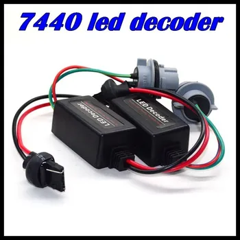 T20 7440 LED Dekoderis Ne daugiau OBC įspėjimo Fix Hyper Flash, automobilių LED Įspėjimo Canceller , NEMOKAMI KLAIDA dekoderis 10vnt PING!
