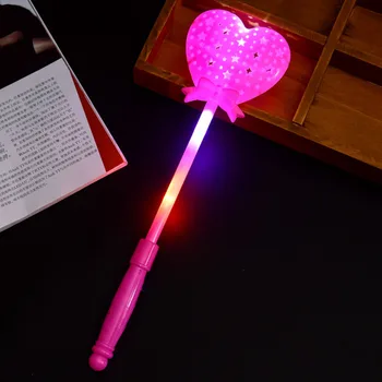 TONQUU Šviesos Žaislą Magic Stick Skeptrą lemputės Mirksi Naujovė Šalis Apšvietimo Širdies Įvairių Spalvų Princesė Lazdelės Led