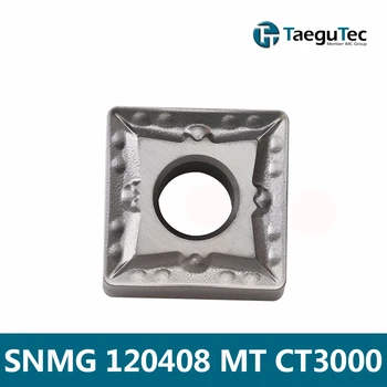 TaeguTec SNMG120404MT CT3000 SNMG120408MT CT3000 Kermeto Aikštėje CNC Tekinimo Peilis CT3000 Karbido Įdėklai Staklės, Pjovimo Įrankiai