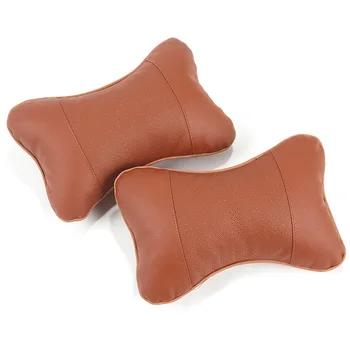 Toyoura automobilių kaklo pagalvės abi pusės pu odos vienos pagalvėlės universalus ir lengvai įdiegti užpildyti pluošto universalios