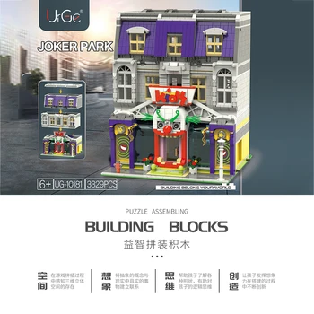 UG10181 Miesto Architektūros Serijos Modelis Juokdarys Klounas Temą Rojus Pastato Blokas DC Žaislai Pav SS Vaikų Kalėdų Dovanos
