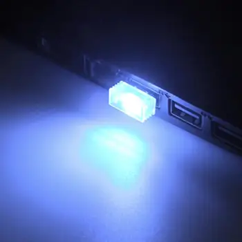 USB Mini Atmosfera Žibintai Romantiška LED Šviesos Plug-In 5V Lempos Interjero Apšvietimo Komplektas, Automobilių Reikmenys
