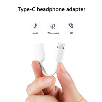 USB Tipo C Garso Adapterio Tipas-C-3.5 mm Jack Ausinių Audio Jack Adapteris Ausinių Keitiklio Kabelį, Skirtą 