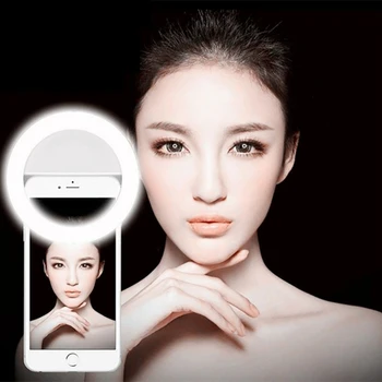 Universalus Selfie Lempa, Mobilusis Telefonas Objektyvas Nešiojamų Flash Žiedas 36 LED Šviesos Žiedo Įrašą Šviesos 