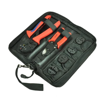 Užspaudimo Įrankis Nustatyti įrankių rinkinys S-K30J su laidu cutter & keičiamų užspaudimo die rinkiniai didmeninė rankinių įrankių rinkinys įrankių krepšys