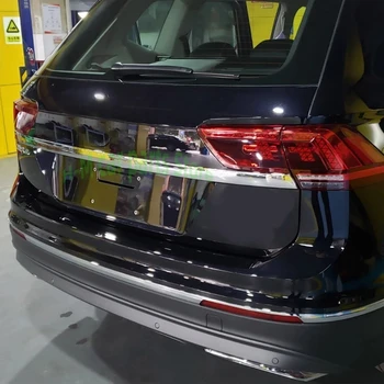 VW Tiguan 2020-2017 Galiniai bagažo skyriaus Durų Apdaila, Išorė Bagetai Nerūdijančio Plieno Reikmenys, Auto Bagažinės Apsauga