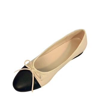 Vallu2020020 naują pavasario klasikinis laukinių apskritas lankas lankas baleto vieną batai seklių burną, didelio dydžio moteriški batai