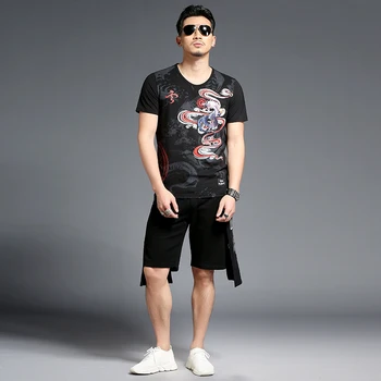 Vasarą Prekės ženklo Drabužių T Marškinėliai Vyrams marškinėliai Medvilnės Hip-Hop ' O Kaklo, Trišakiai Viršūnes Harajuku Streetwear Blusa Masculina 2018 2019 M. Vyras
