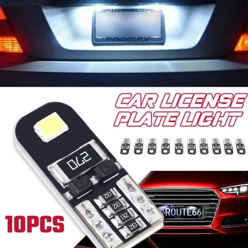 Vehemo Licenciją Plokštelės Šviesos 10VNT T10 Automobilių Stilius Numerį Šviesos Klaidų Pakeitimo LED Licenciją Plokštelės Šviesos Žibintas Galinis