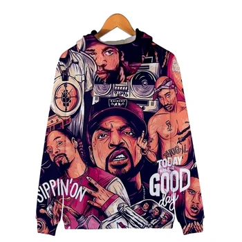 Vyriški Hoodies pagarsėjęs biggie 3d Atspausdintas Streetwear Atsitiktinis hoodies pavasarį vyrų top hip-hop svetimas dalykų swearshirt