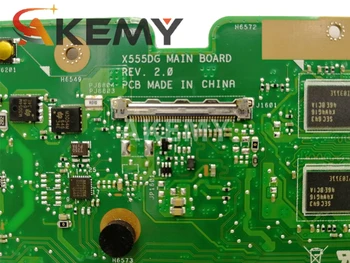 X555DG plokštė TINKA Asus X555DG A555DG X555QG X555YI nešiojamas plokštė A4-7210 R5-M320 4GB Bandymo darbas