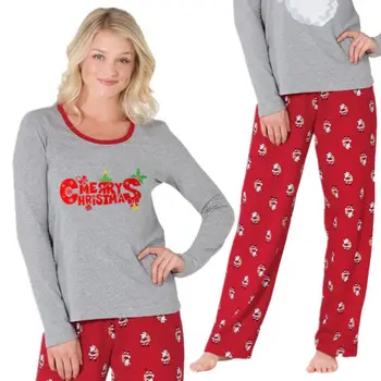 Šeimos Kalėdų pižama Komplektas Vaikas Suaugusiųjų Sleepwear naktiniai drabužiai Nauji metai Atitikimo Komplektus Linksmų Kalėdų kūdikių drabužiai Šeimai atrodo