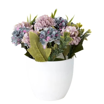 Šilko Audinio Dirbtinis Vazoninių Augalų Modeliavimo Gėlių Bonsai Netikrą Gėlių, Augalų Buveinės Kavinė Sodo Ornamentas, Papuošimas